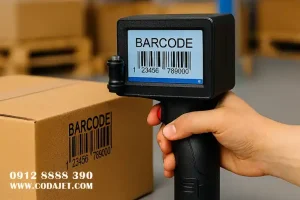 چاپ بارکد و QR Code روی بسته ‌بندی با جت پرینتر دستی
